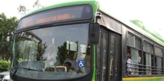 Delhi buses