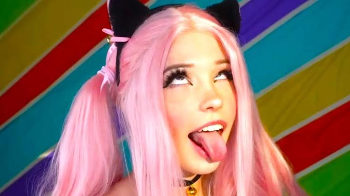 Belle delphine pink hair nude
