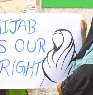 Protest against hijab