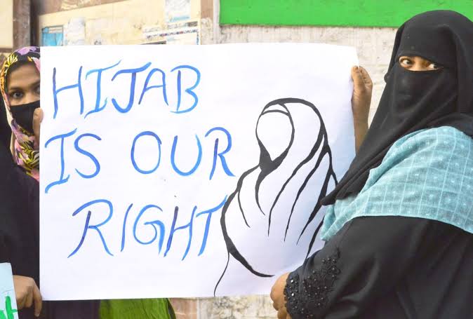 Protest against hijab