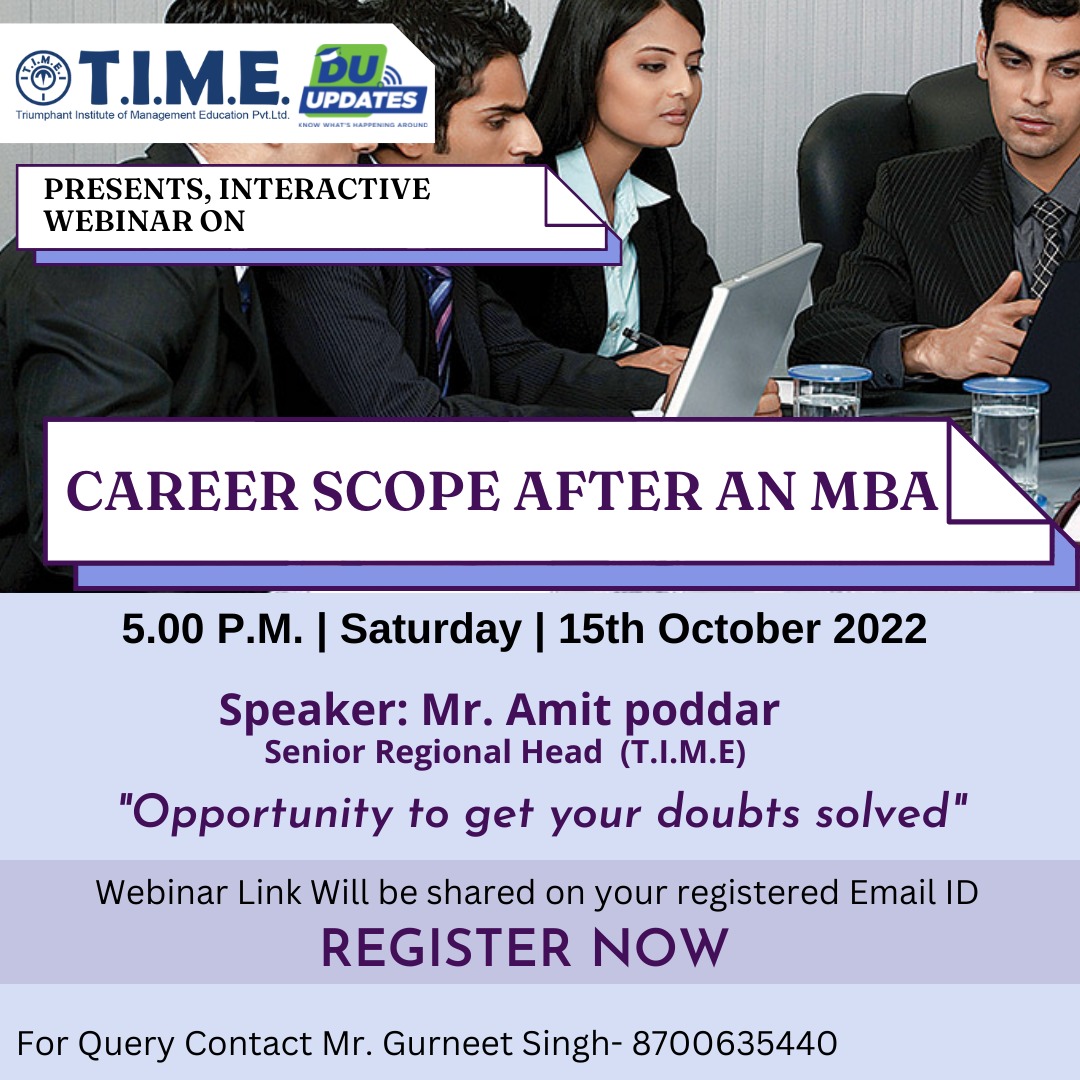 Career scope after MBA